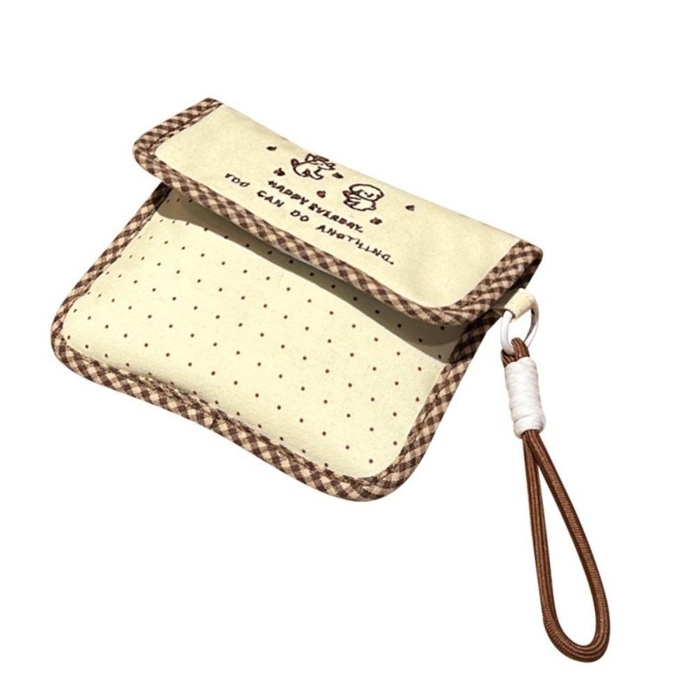 Bolsa De Período , Almofada Sanitária Com Capa Flip De Grande Capacidade , Suporte Para Guardanapo Sanitário Alça De Pul