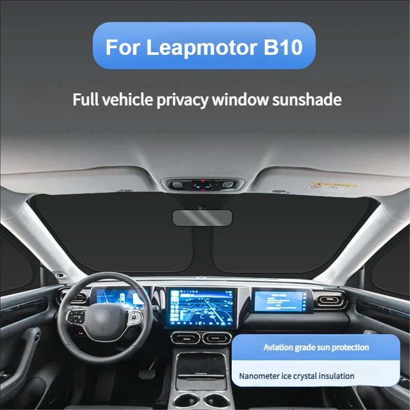Car Sun Shade Umbrella for Leapmotor B10 Front Windshield Sunshade Sun Shade Cover Blockage Foldable Heat Insulation Accessories