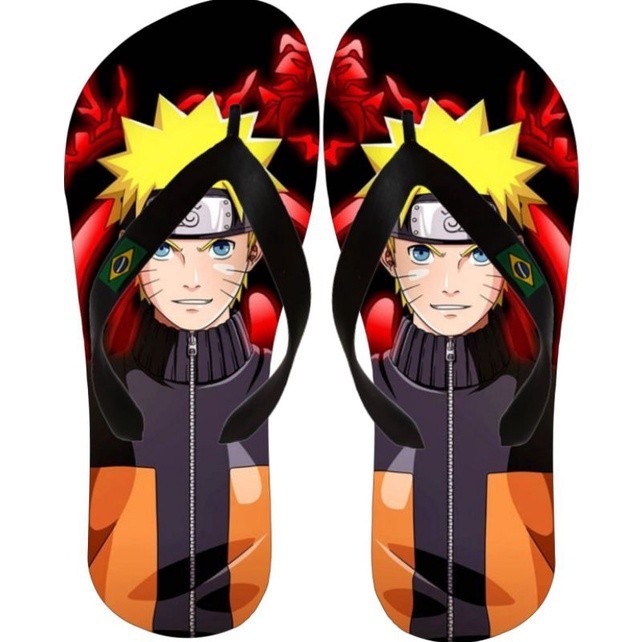 Chinelo Naruto Lançamento Top Unissex Promoção Miguel Modas