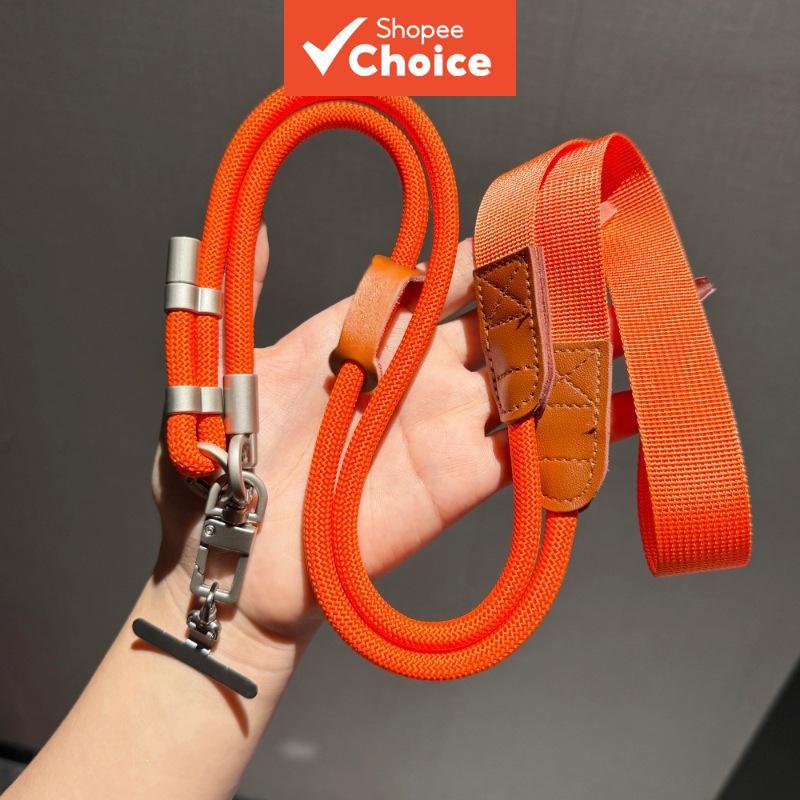 Correia Anti-Perda Ajustável Larga Do Cordão Telefone Crossbody , Corrente Longa Tecida Espessada