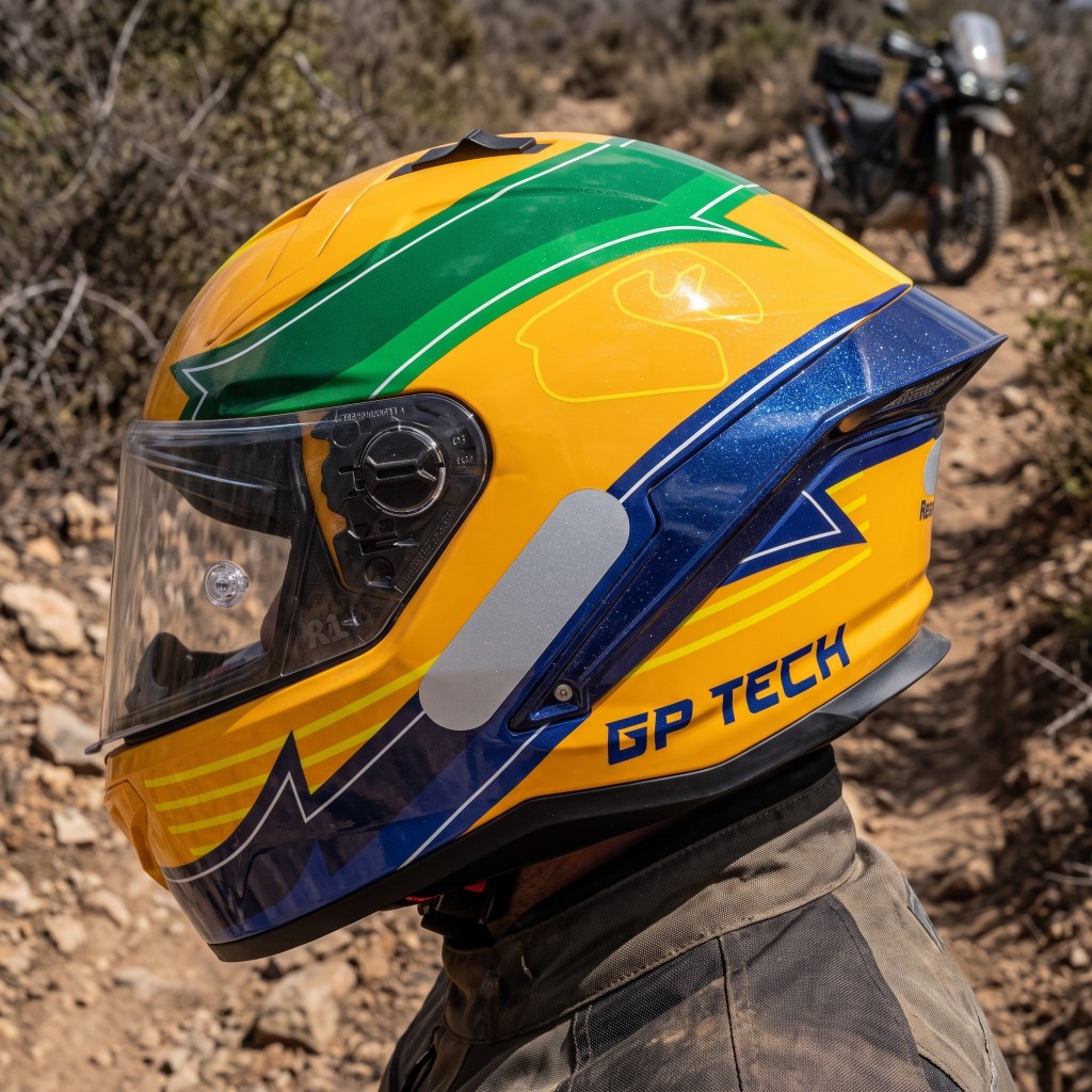 Capacete Moto GP Tech Pilot Integral Confortável Viseira Antirrisco Proteção Segurança