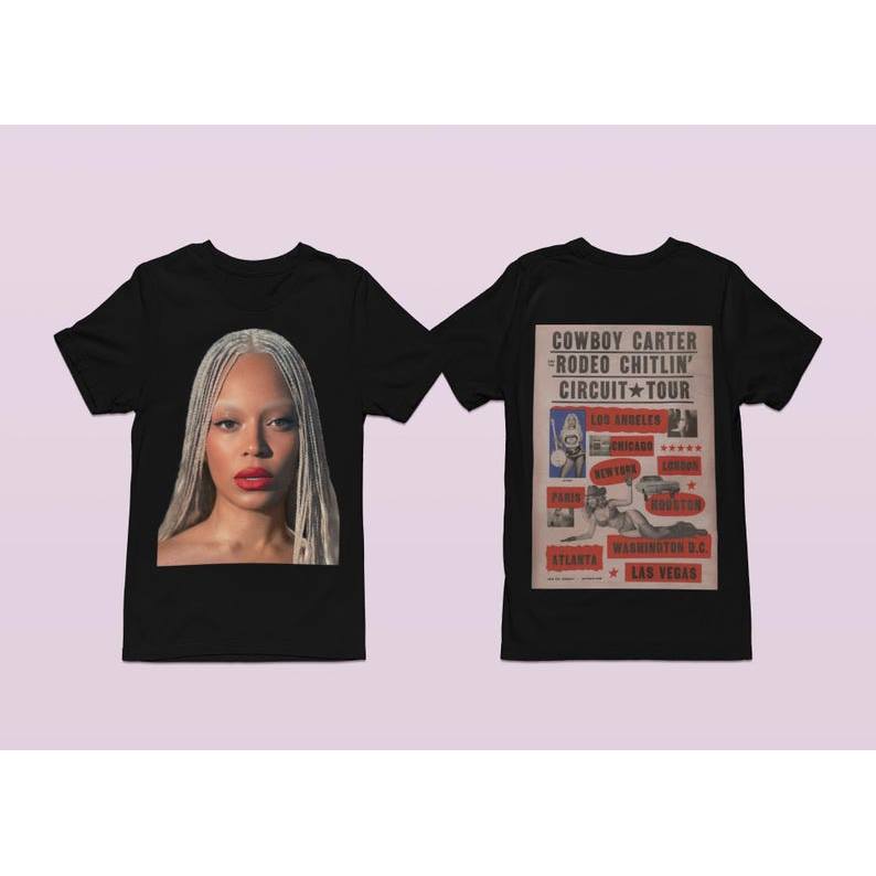 Oversized Camiseta Preta Unissex de Algodão, com Estampa 