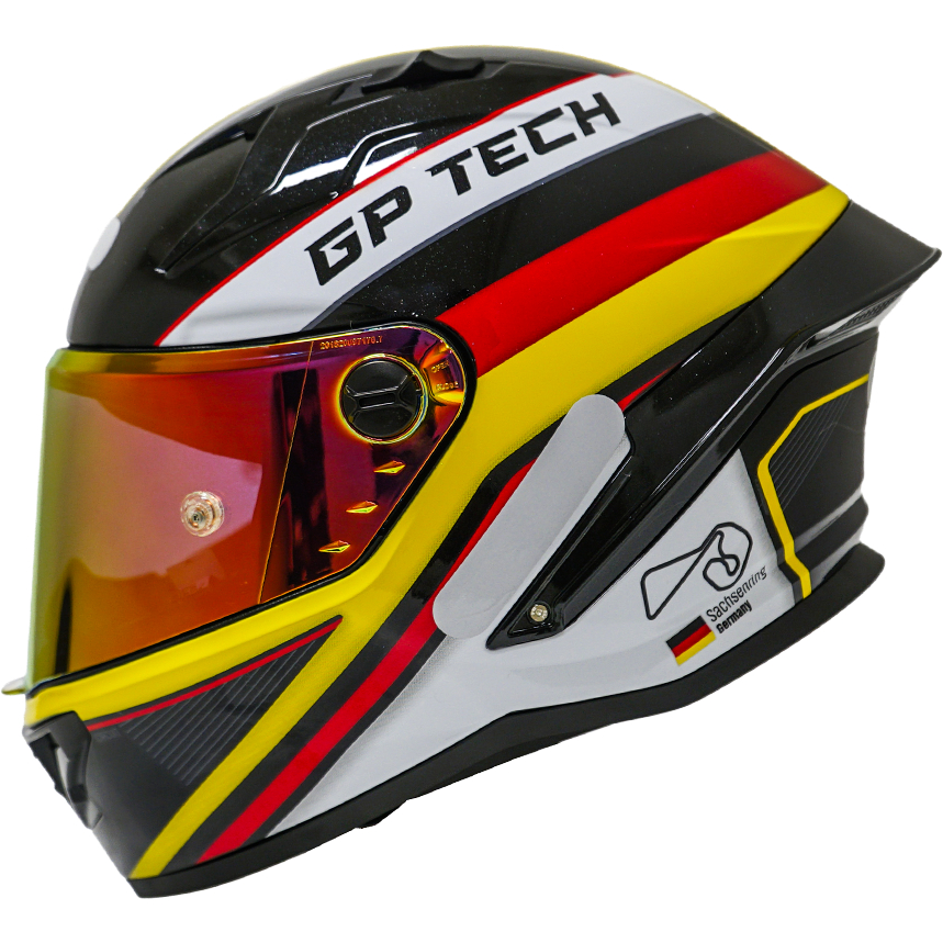 Capacete Fechado Esportivo Gp Tech Pilot Germany Circuit