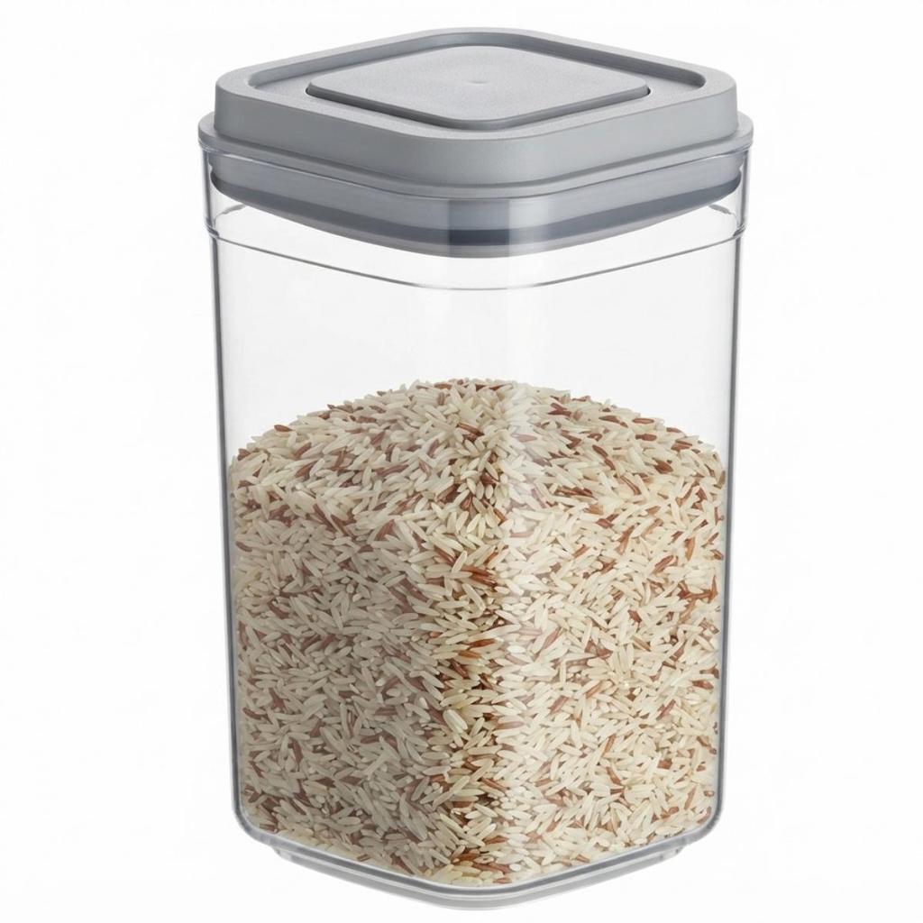Pote Hermético 700ml Organizador de Mantimentos Para Armário Vaccum One Dello