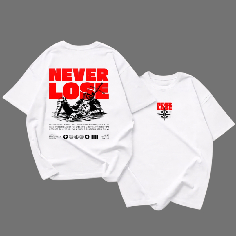Camiseta Oversized Never Lose