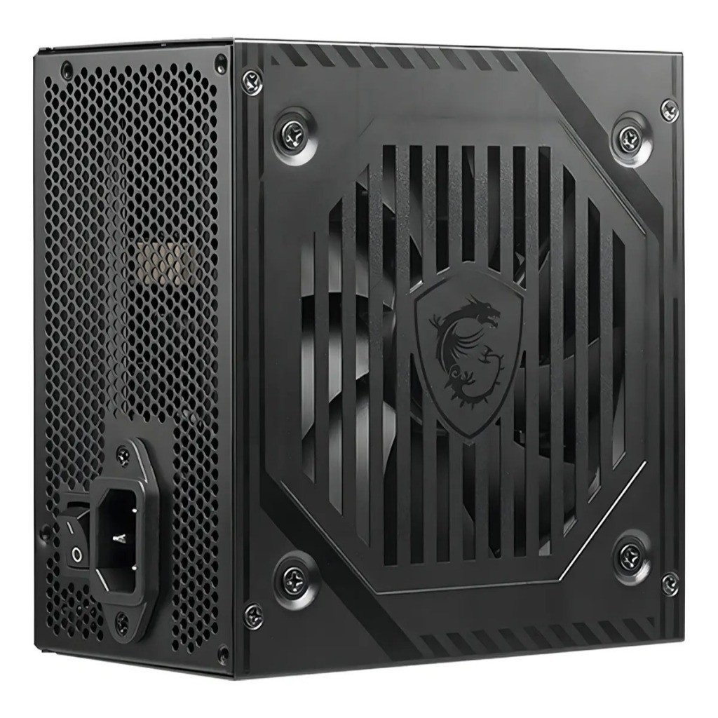 Fonte MSI MAG A600DN 600W 80 Plus Standard ATX PFC Ativo Bivolt Cabos Flat Preta
