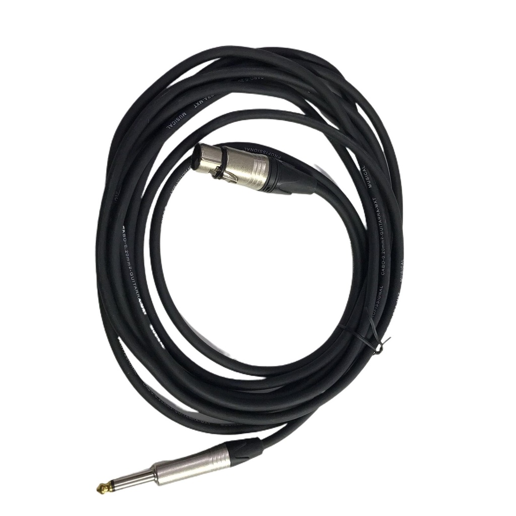 Cabo De Microfone Pro Series P10 + Xlr 4,5 Metros Mxt