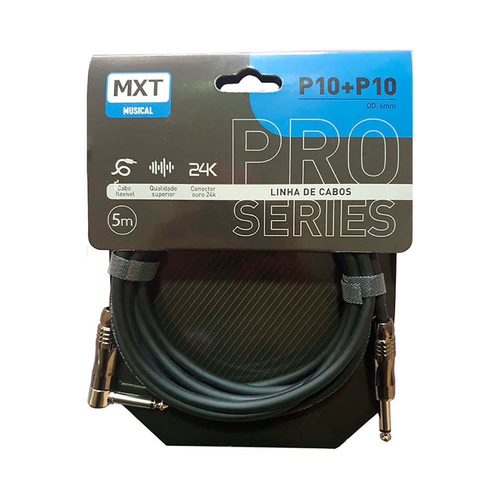 Cabo P/ Instrumentos MXT Pro-Series P10+P10L 5 Metros - CB0454