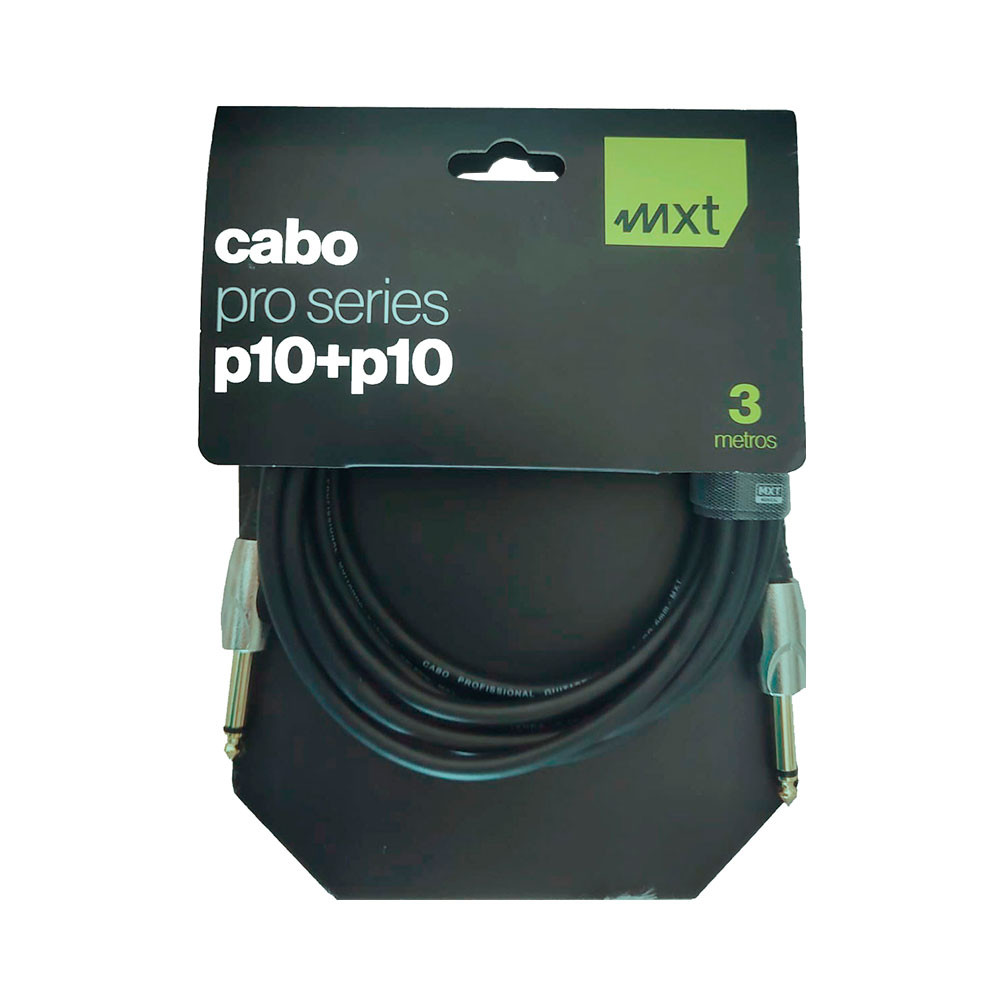 Cabo Profissional MXT Pro-Series P10+P10 3 Metros - CB0549