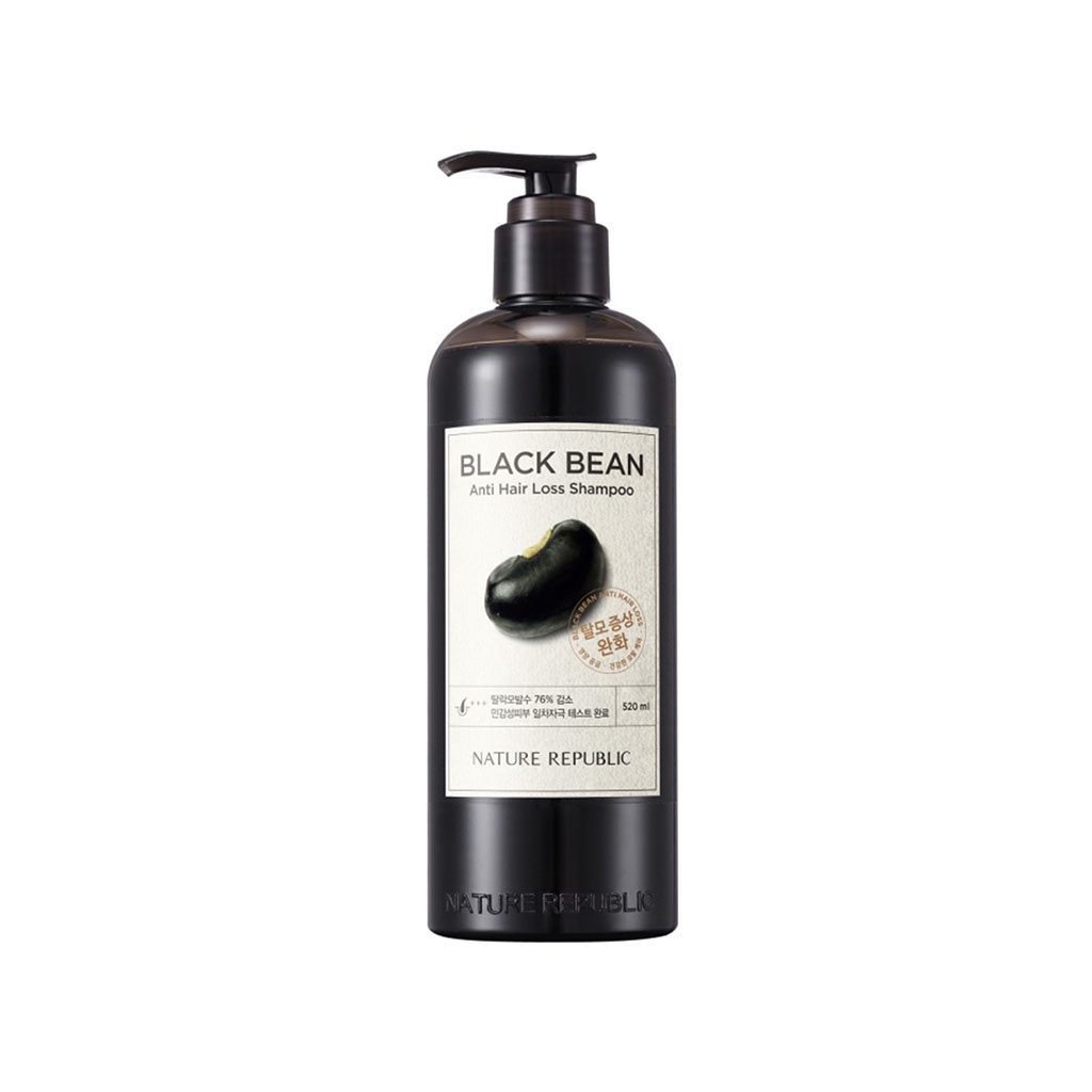 nature republic black bean anti hair loss shampoo 520ml