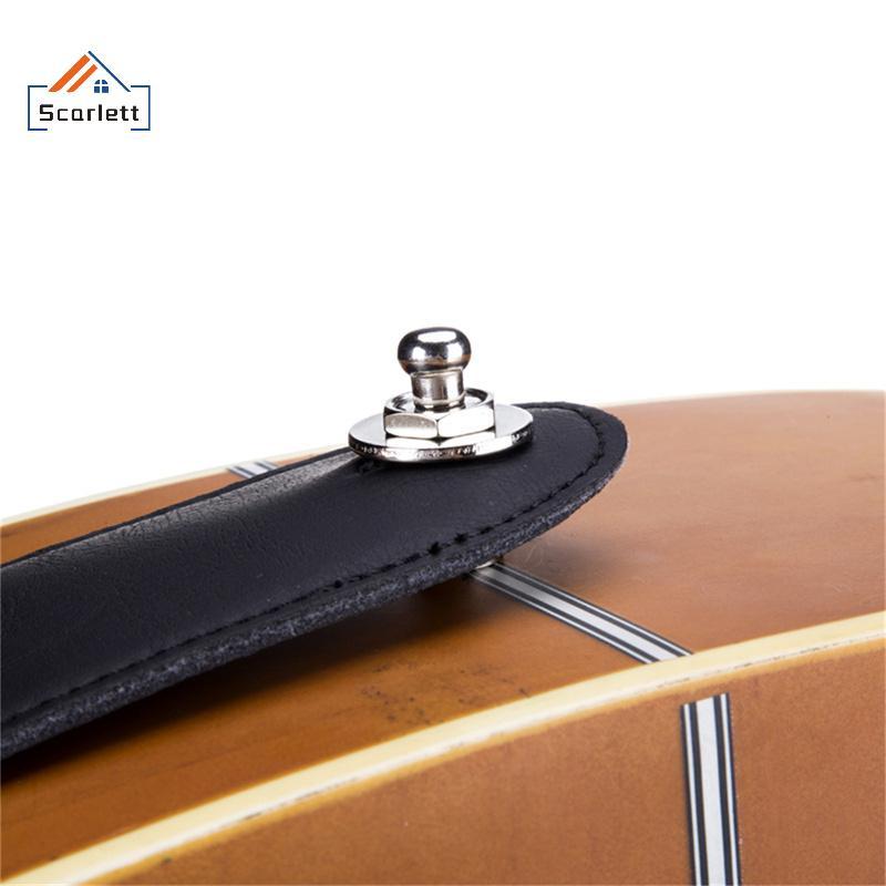 [Scarlett] Correia De Guitarra Lo Metal Bass Strap Studs Anti-offGuitar Los [Preferencial]