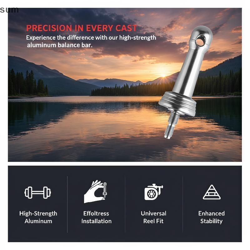 [sum] Balanceador De Carretel De Pesca De Alumínio Premium Vara De Equilíbrio De Roda Universal Reduz Para Experiência S