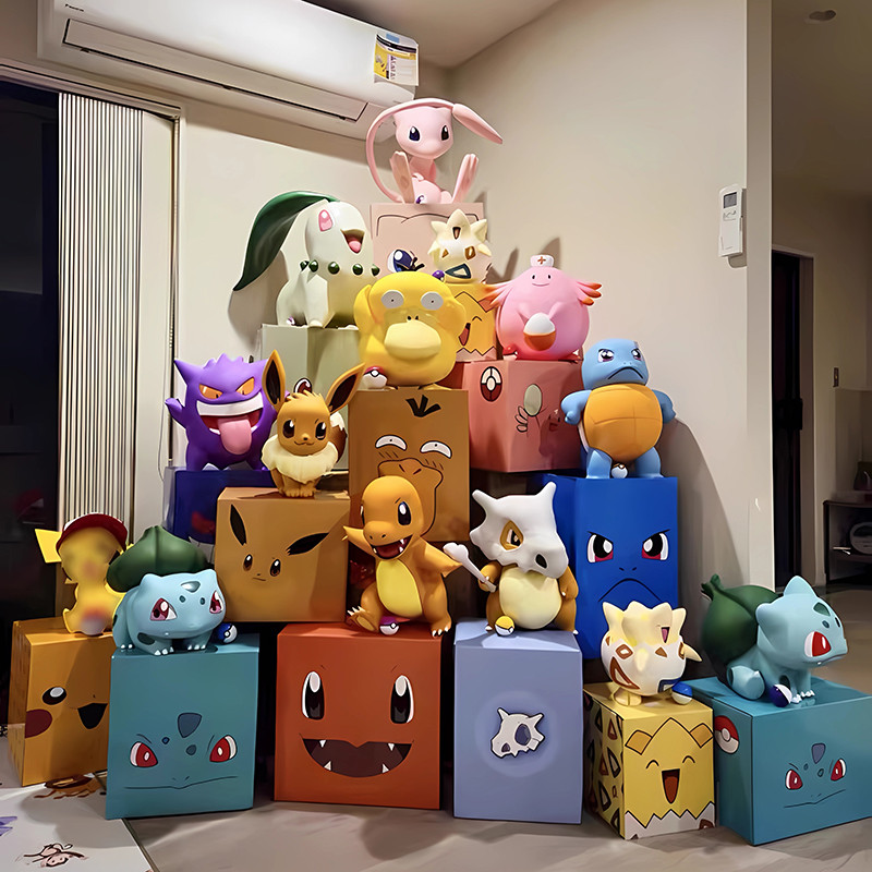 Pokémon Pokémon Gaming Room Decoração Jogo Internet Café Café Fundo Decoração Quarto Infantil Adesivos de Parede Transfo