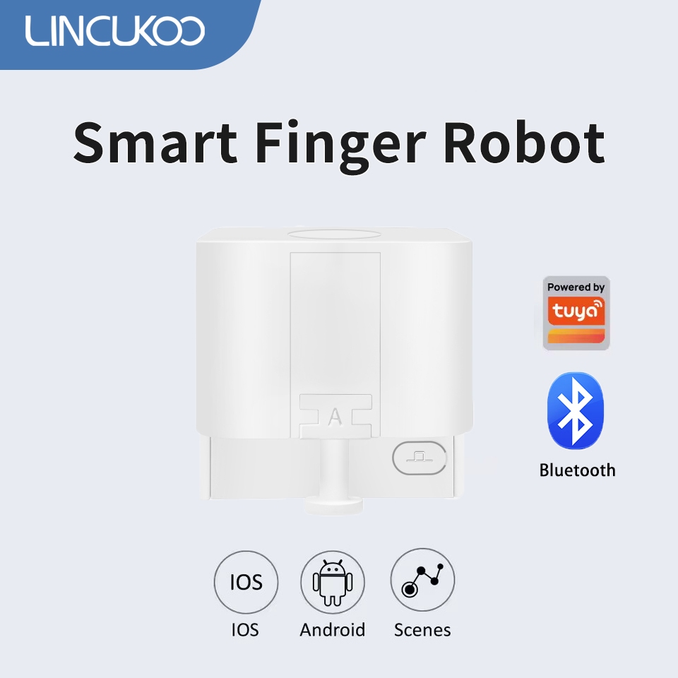 Lincukoo Tuya Smart Pusher Botão Interruptor De Controle Automático Bluetooth Suporte Life Alexa
