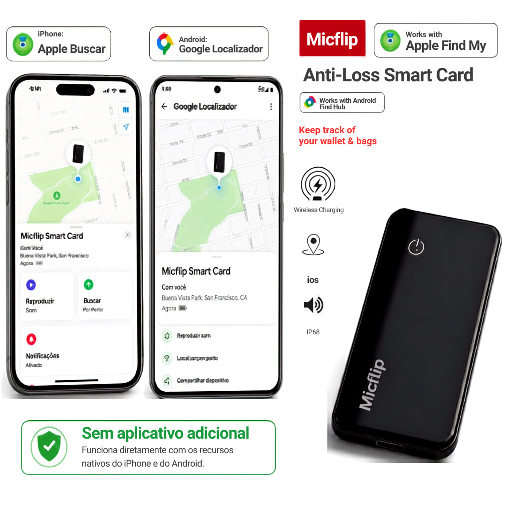 Rastreador Smart Card Localizador GPS para Mala/Automóveis/Bolsa/ Sem Limite de Distância Durável
