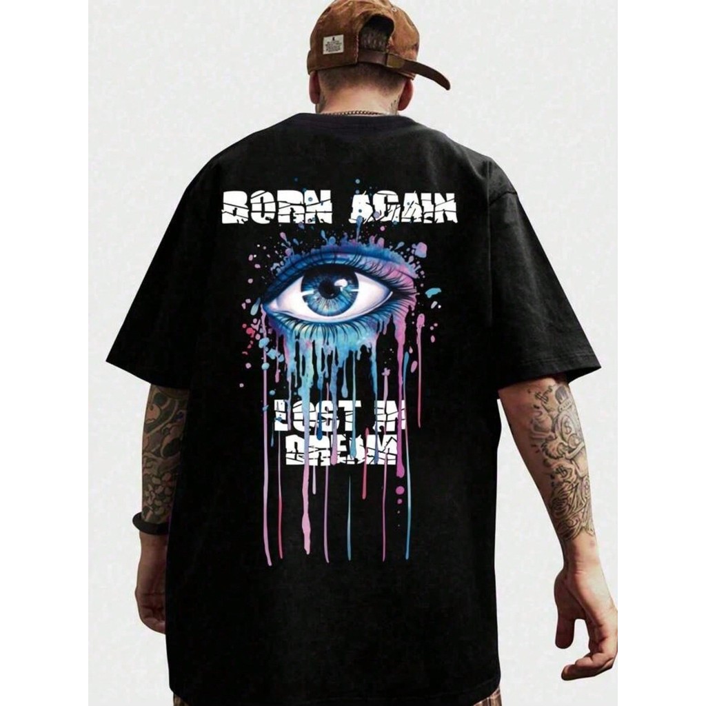 Camiseta Masculina Born Again Modelo Streetwear 100% Algodão Lançamento Envio Ja