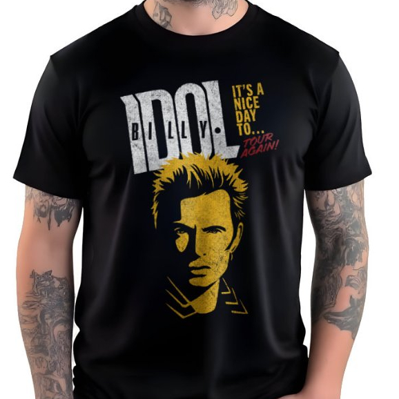 Camiseta Billy Idol  It's A Nice Day ToTour  Again 2025