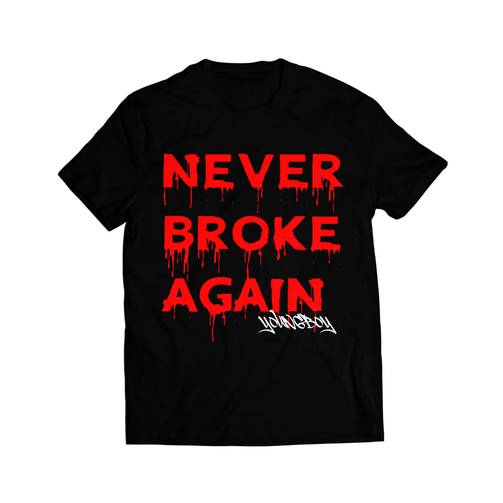 camiseta hype supply co never broke again white vlone