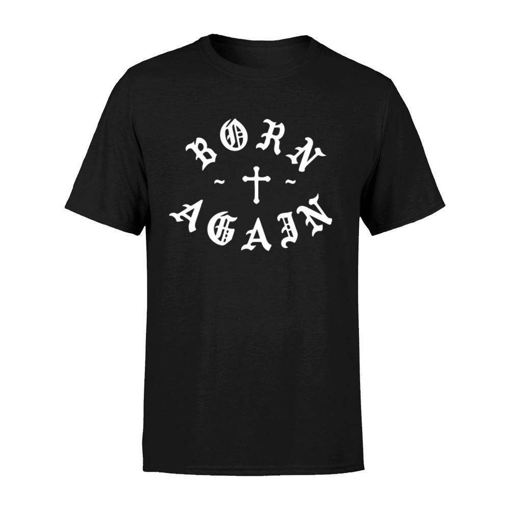 Camiseta Estampada Masculina Manga Curta 100% Algodão Premium Born Again