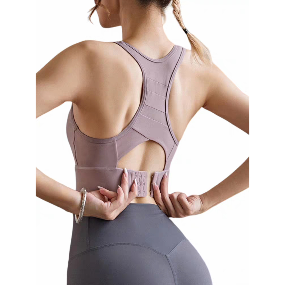New Women's Tank Top Integrated Fixed Cup Chest Mat Sports Underwear Thin Bra