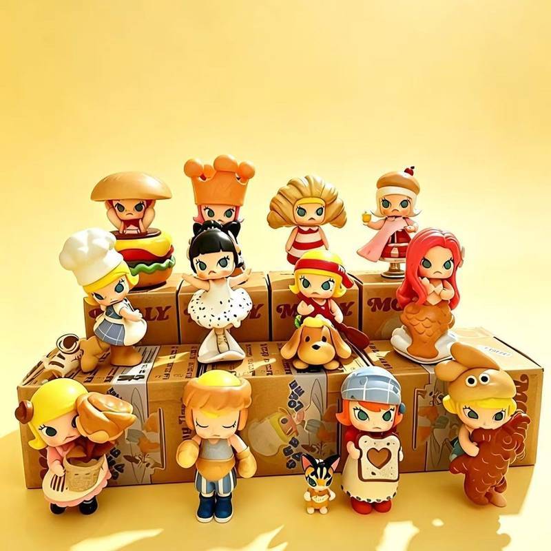 New Bread Head Series Blind Box Toy Desktop Molly Decoration Trendy Hand Office Internet Celebrity Birthday Present zBKz