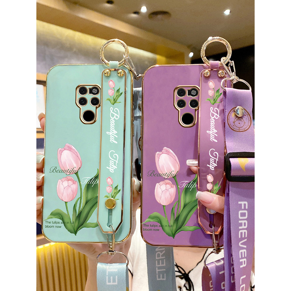 Adequado para Huawei Mate20 Capa de telefone Mate20Pro Capa de Silicone Mate20X resistente a choques Novo produto Flores