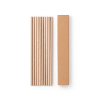 Kit 20 Unidades - Conjunto de 10 canudos de uso único em papel craft