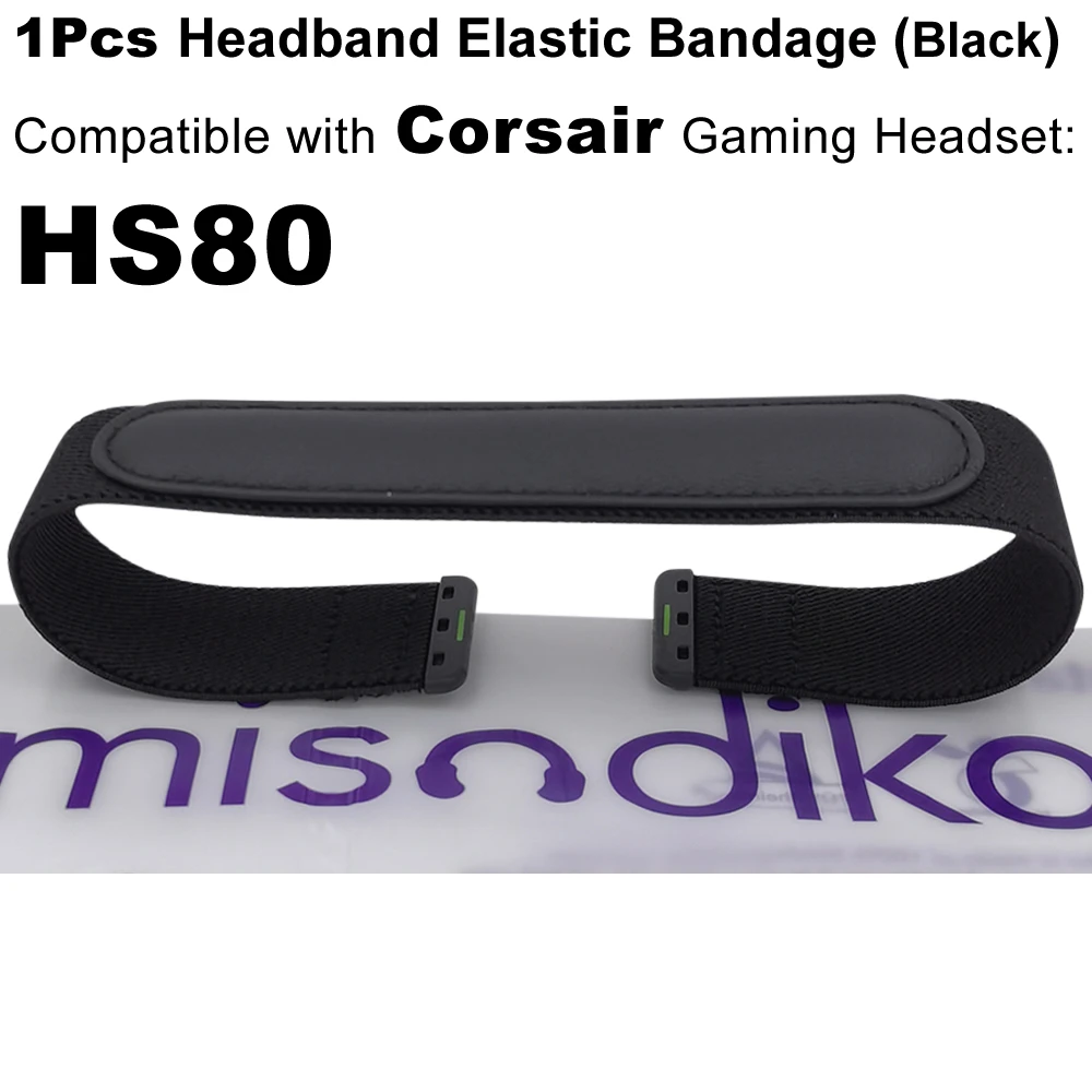 misodiko Headband Elastic Bandage Replacement for CORSAIR HS80 RGB Wireless Gaming Headset