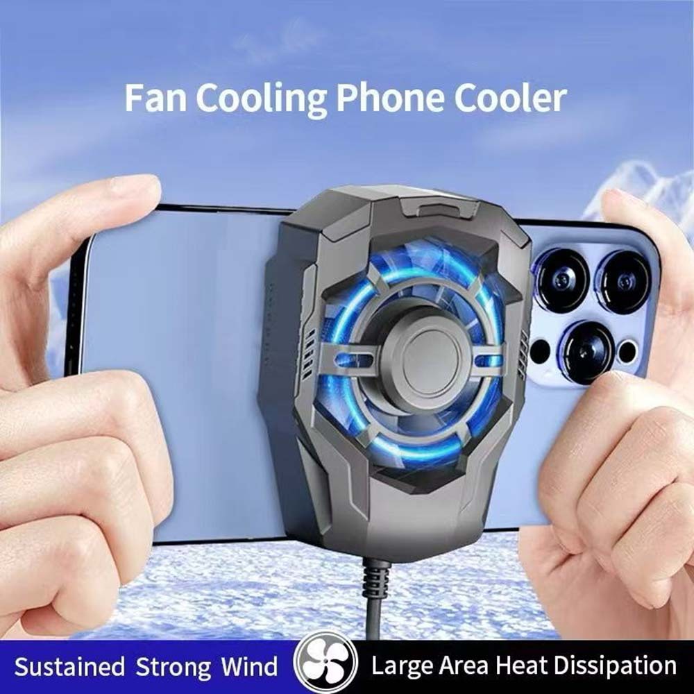 Cooler Portátil para Celular Gamer, Ventilador Turbo 5500 RPM