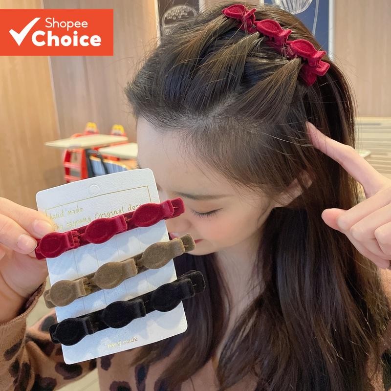 Grampos De Cabelo Coreanos Coloridos Trançados , Acessórios Virais Da Moda Para Mulheres , Meninas , Festa , Uso Diário