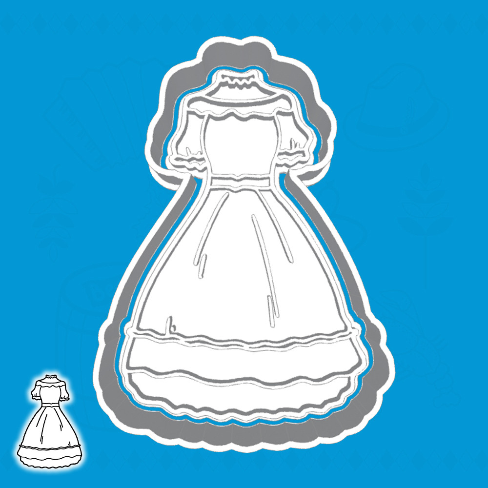 CORTADOR DE BISCOITO OKTOBERFEST - VESTIDO DIRNDL (ESTILO 2)