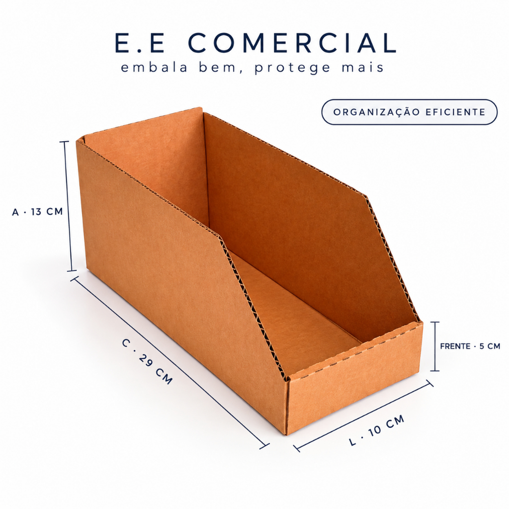 Caixa Organizadora Oficina Parafuso Gaveteiro 29x10x13 Estoque Peças Kit Atacado 125 150 200 250 300 Unidades