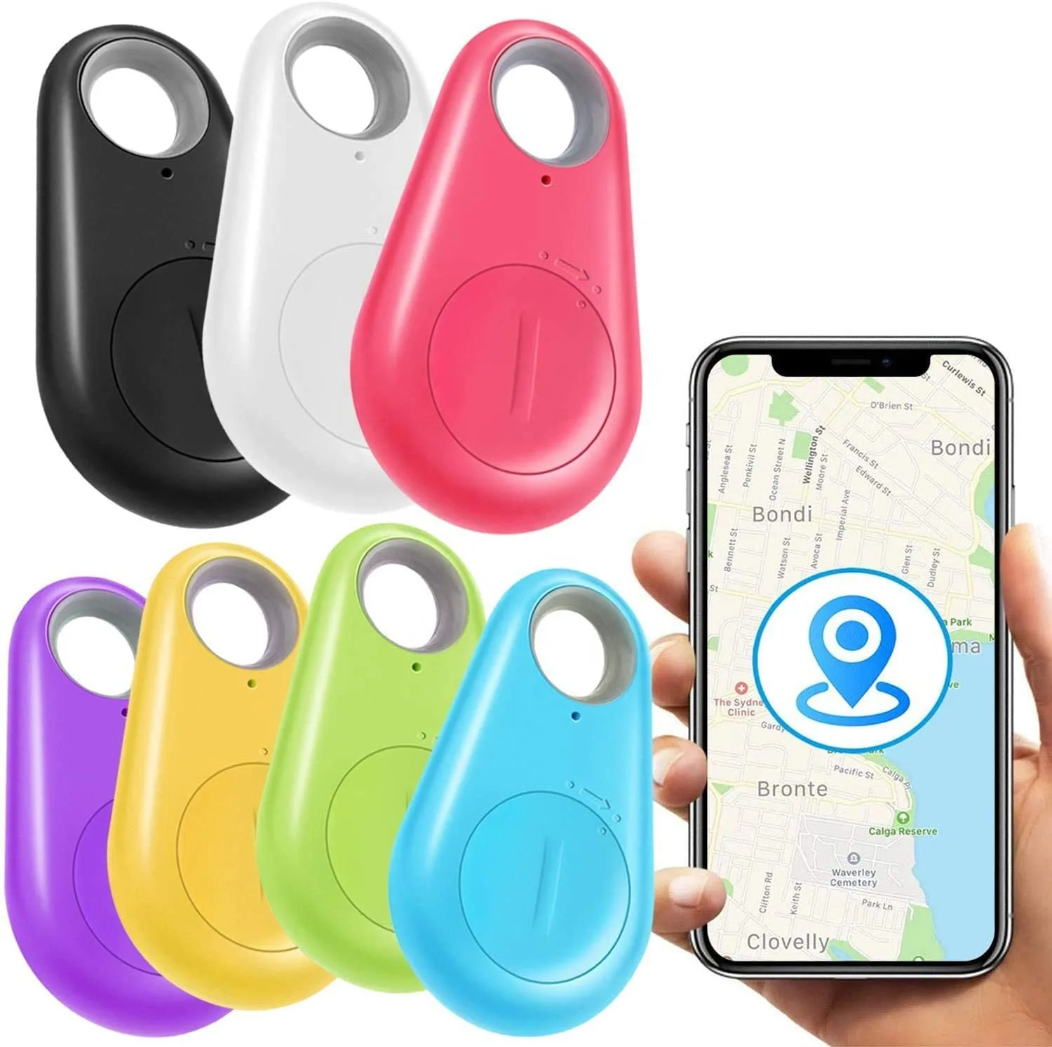 Mini GPS Tracker Bluetooth 4.0 Anti-Lost Device Pet Kids Bag Wallet Tracking for IOS Android Smart Finder Locator Accessories