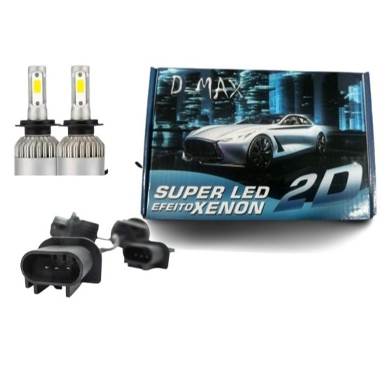 Super Led Efeito Xenon D-max H13 2200 Lúmens 9v-30v 32w.