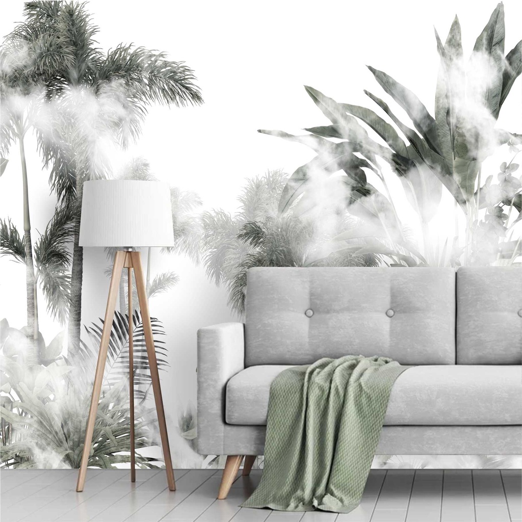 Papel De Parede Folhagem Tropical Jungle Urban Painel Adesivo G1131