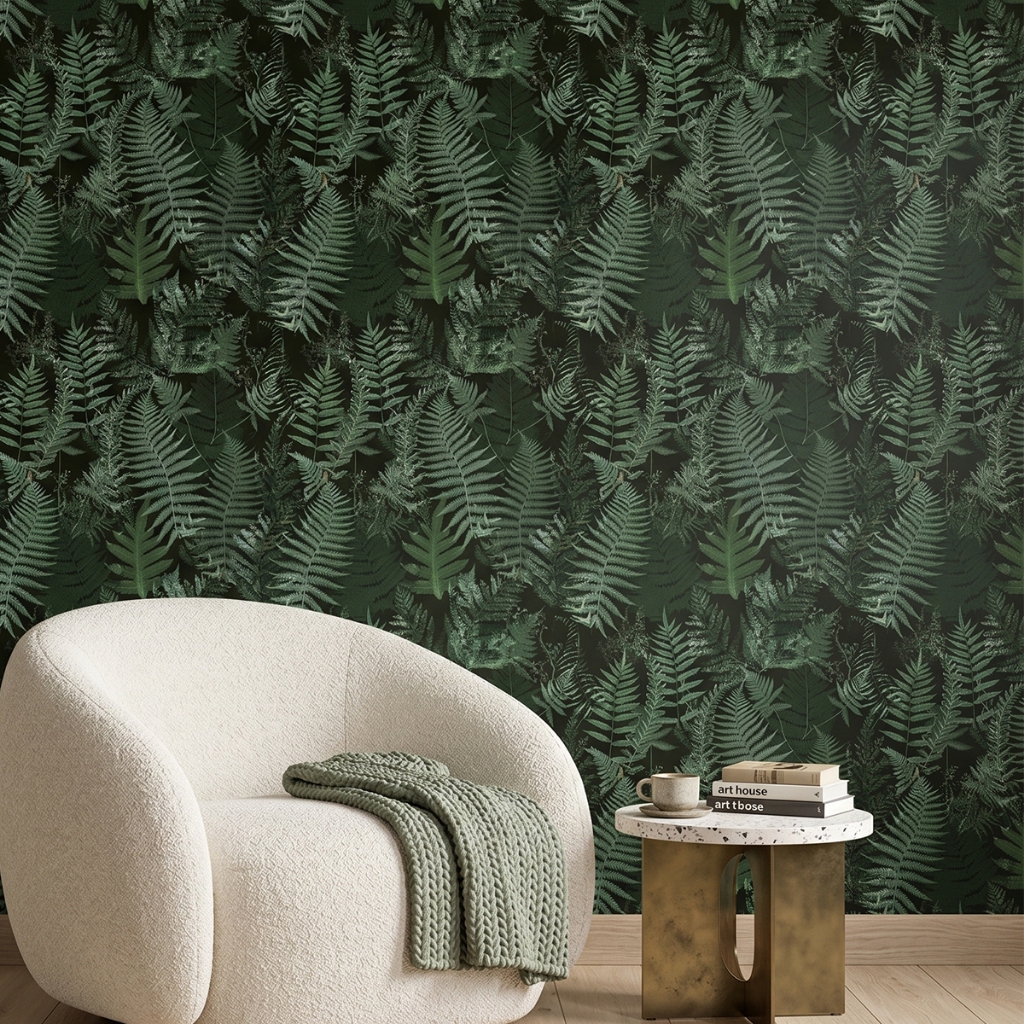 Papel De Parede Folhagem Tropical Adesivo Lavável Autocolante Botânico Urban Jungle
