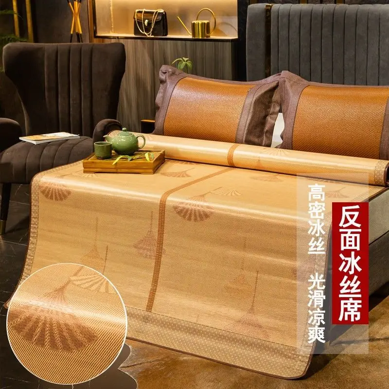 Cool Bamboo mat 1.5m household foldable straw mat 1.8 m 2m single Student dormitory 1.2 summer carpets ice rugs for bed