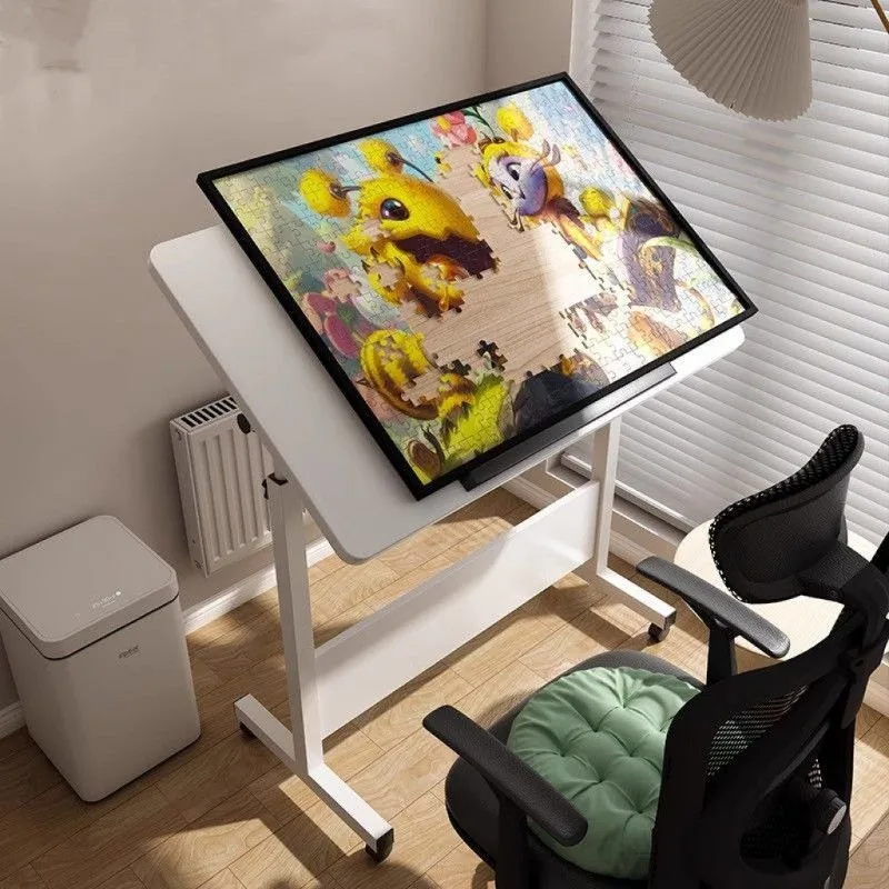 Creative Modern Wood Foldable Height Adjustable Drawing Desk Work Table Bedside Home Office Study Indoor Decor Novelty New