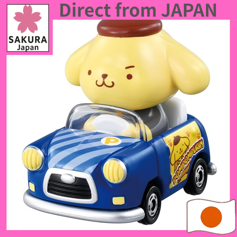 Takara Tomy Tomica Dream Tomica Tomica Tunes Single Pack Pompompurin Collectible Car - We Love / Hard at Work TOMICA TUN
