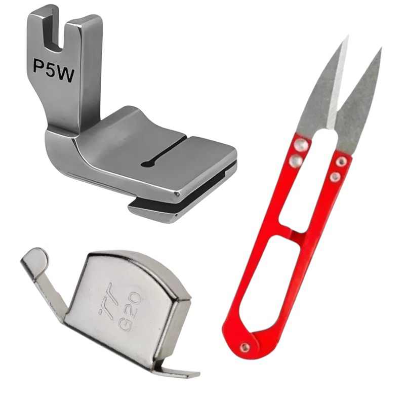 Calcador de Franzir P5W  Mais Guia Magnetica e Tesoura de Arremate para Reta Industrial - P5W