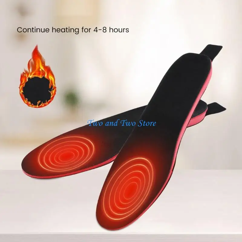 HX6F Electric Heated Insoles Rechargeable Electric Heated Shoe Pad Winter Foot Warmer