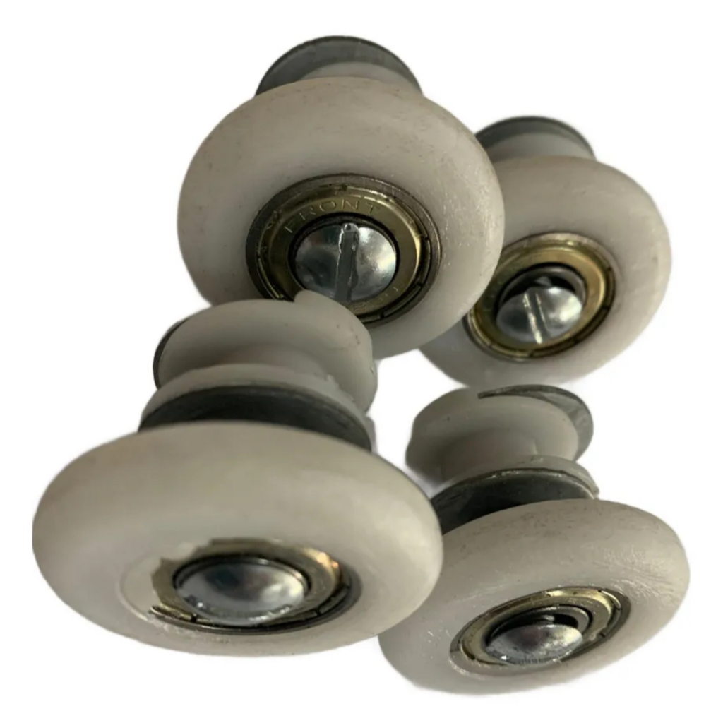 kit 4 unidades Roldanas Big para portas e Janelas de Vidros