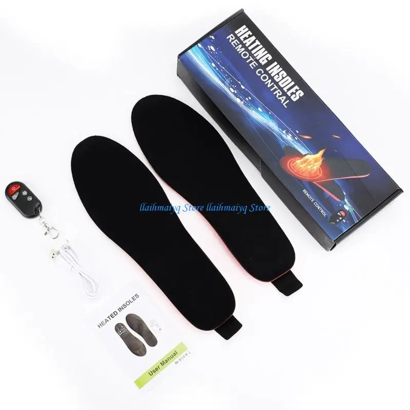 573B Electric Heated Insoles Rechargeable Electric Heated Shoe Pad Winter Foot Warmer for Women Man Cut in Different Size