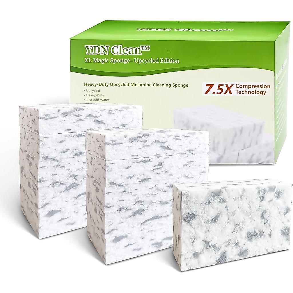 Magic Sponge Erasers Regenerative Material, 7.5X High-Density Melamine Foam Cleaning Pads, Heavy Grease Stains Cleaning