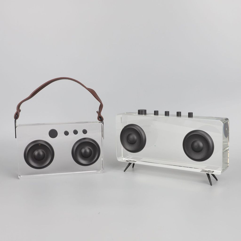 B3HF Simple and modern geometric crystal record player, sample room, hotel, home, living room, TV cabinet, soft furnishi