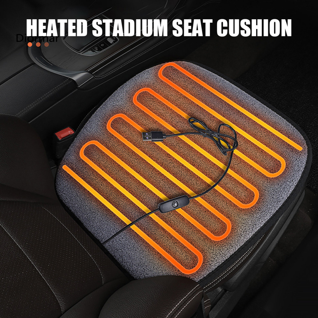 Winter Car Seat Heater Portable Usb Cushion Anti-slip Warm Chair Pad for Drives Office Home Outdoor Use Comfortable Elec