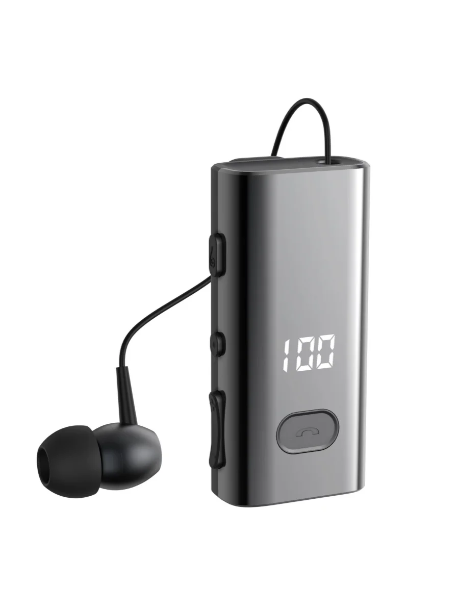 F908 TF Card 5.4 Bluetooth Headset Business Call Remind Vibration Sport Clip Driver Auricular Earphone Wireless Clip-on Earphone