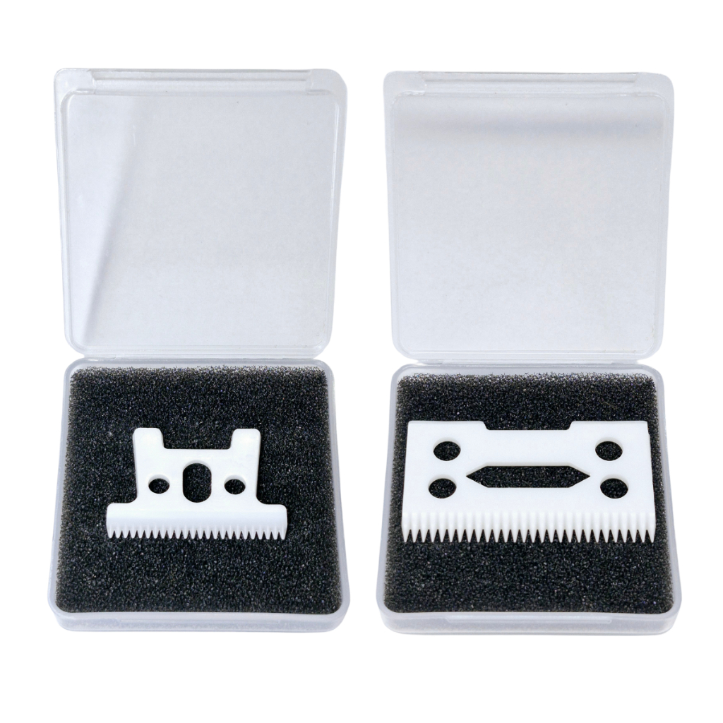 Kit Lâmina Cerâmica Compatível Wahl Magic Clip Legend Kemei WMARK Slim Line Pro Li