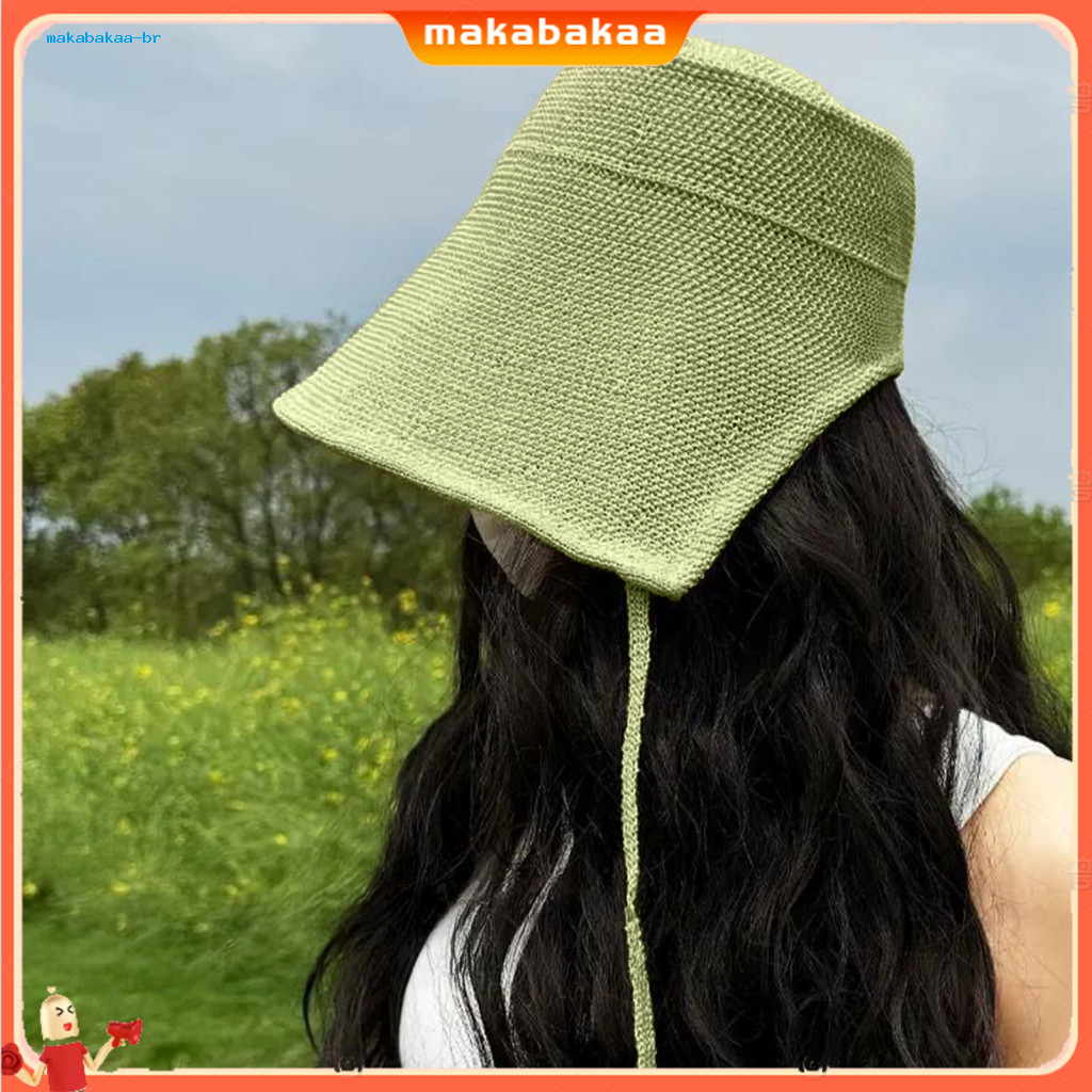 Wide Brim Straw Sun Hat for Women – Breathable Foldable Uv Protection Beach with Windproof String Perfect for Outdoor