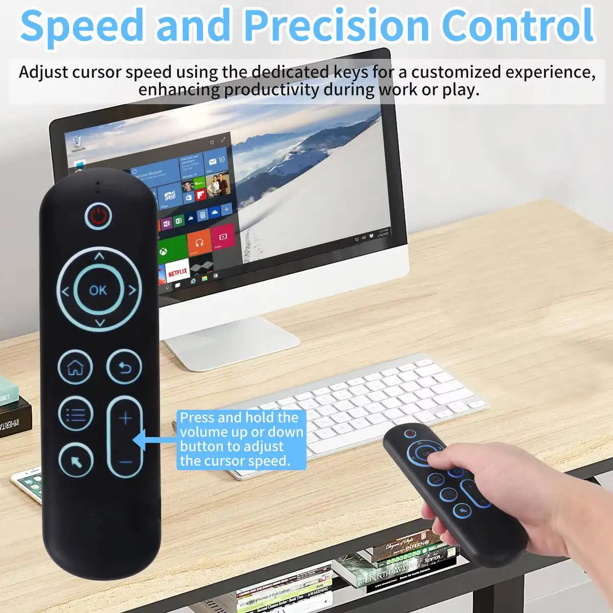 Bluetooth 2.4G Dual Mode Mini Keyboard Air Mouse RGB Backlit Portable Keyboard For PC Android Smart TV Set Top Box Home Use